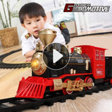 Electric Train Toy Car Railway and Tracks