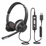 Mpow HC6 USB Wired Headset 3.5mm On-Ear Computer Headphone