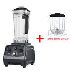 BioloMix 3HP 2200W  Commercial Grade Timer Blender Mixer Juicer Fruit Food Processor Ice Smoothies BPA Free 2L Jar