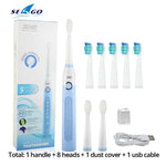 Seago Sonic Electric Toothbrush SG-507 Adult Timer Brush