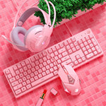 Keyboard Mouse Headset Combos Mechanical Gaming Sets