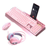 Keyboard Mouse Headset Combos Mechanical Gaming Sets