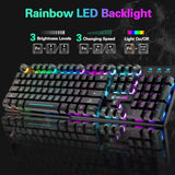 Gaming Mechanical Keyboard  Feel Rainbow LED Backlight