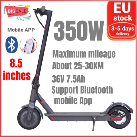 8.5 inches Electric Scooter 25km/h Adult E SCOOTER 350W 7.5ah Adult