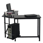 L-Shaped Desktop Computer Desk Black