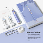 FOSOO LUX Rechargeable Electric Toothbrush 120 Days Battery Life for Travel 38000 VPM