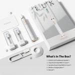 FOSOO LUX Rechargeable Electric Toothbrush 120 Days Battery Life for Travel 38000 VPM