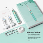 FOSOO LUX Rechargeable Electric Toothbrush 120 Days Battery Life for Travel 38000 VPM