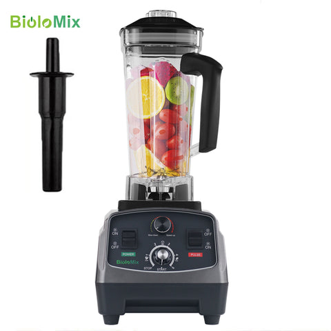 BioloMix 3HP 2200W  Commercial Grade Timer Blender Mixer Juicer Fruit Food Processor Ice Smoothies BPA Free 2L Jar