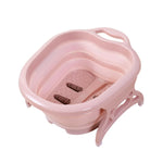 Foot Massager Foot Bath Tub Water Spa Plastic Foot Basin For Soaking Foot Toe Nails Ankles Foldable &amp;Portable Foot Tub